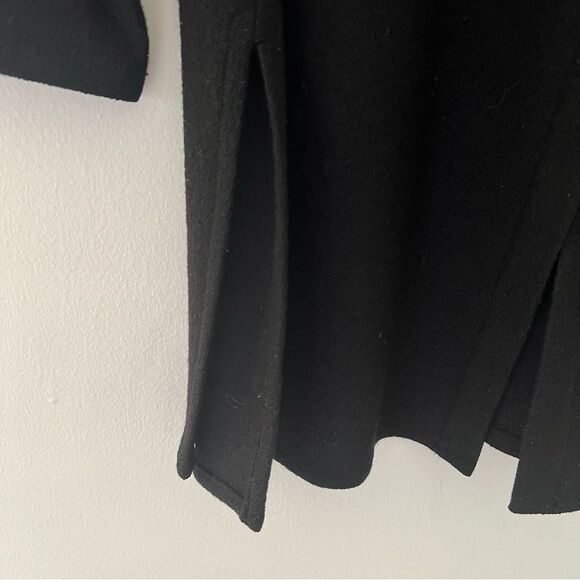 Eileen Fisher Long Cardigan Jacket Crepe Wool Size Medium Petite Made in USA - Picture 4 of 8